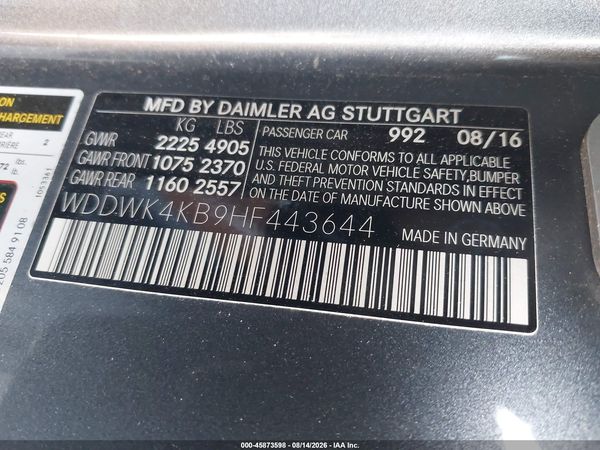2017 MERCEDES-BENZ C 300 4MATIC