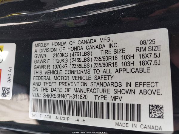 2026 HONDA CR-V EX 2WD