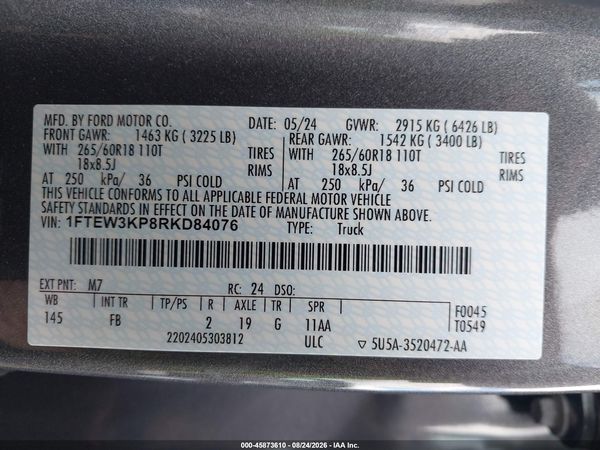2024 FORD F-150 XLT