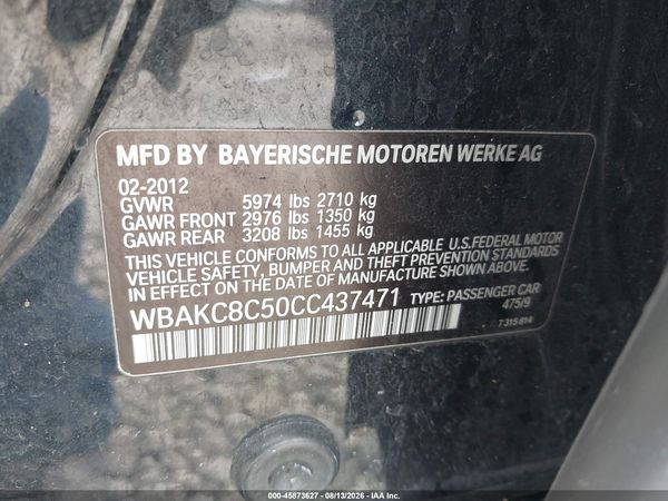 2012 BMW 750LI XDRIVE
