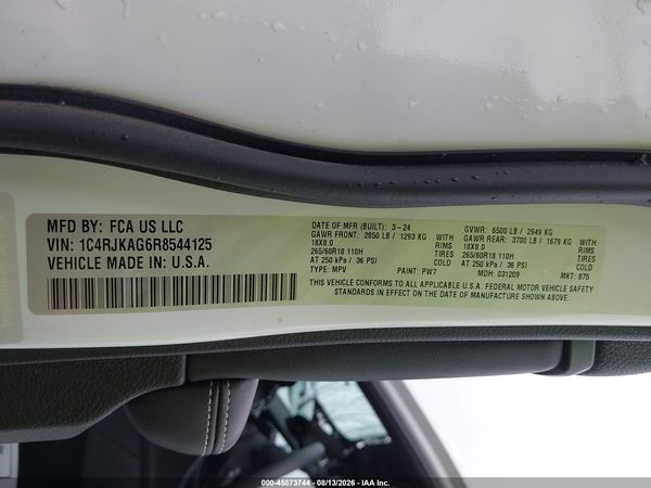 2024 JEEP GRAND CHEROKEE L LAREDO 4X4