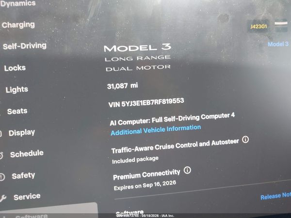 2024 TESLA MODEL 3