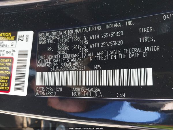 2025 TOYOTA GRAND HIGHLANDER HYBRID LIMITED
