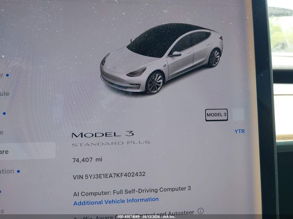 2019 TESLA MODEL 3