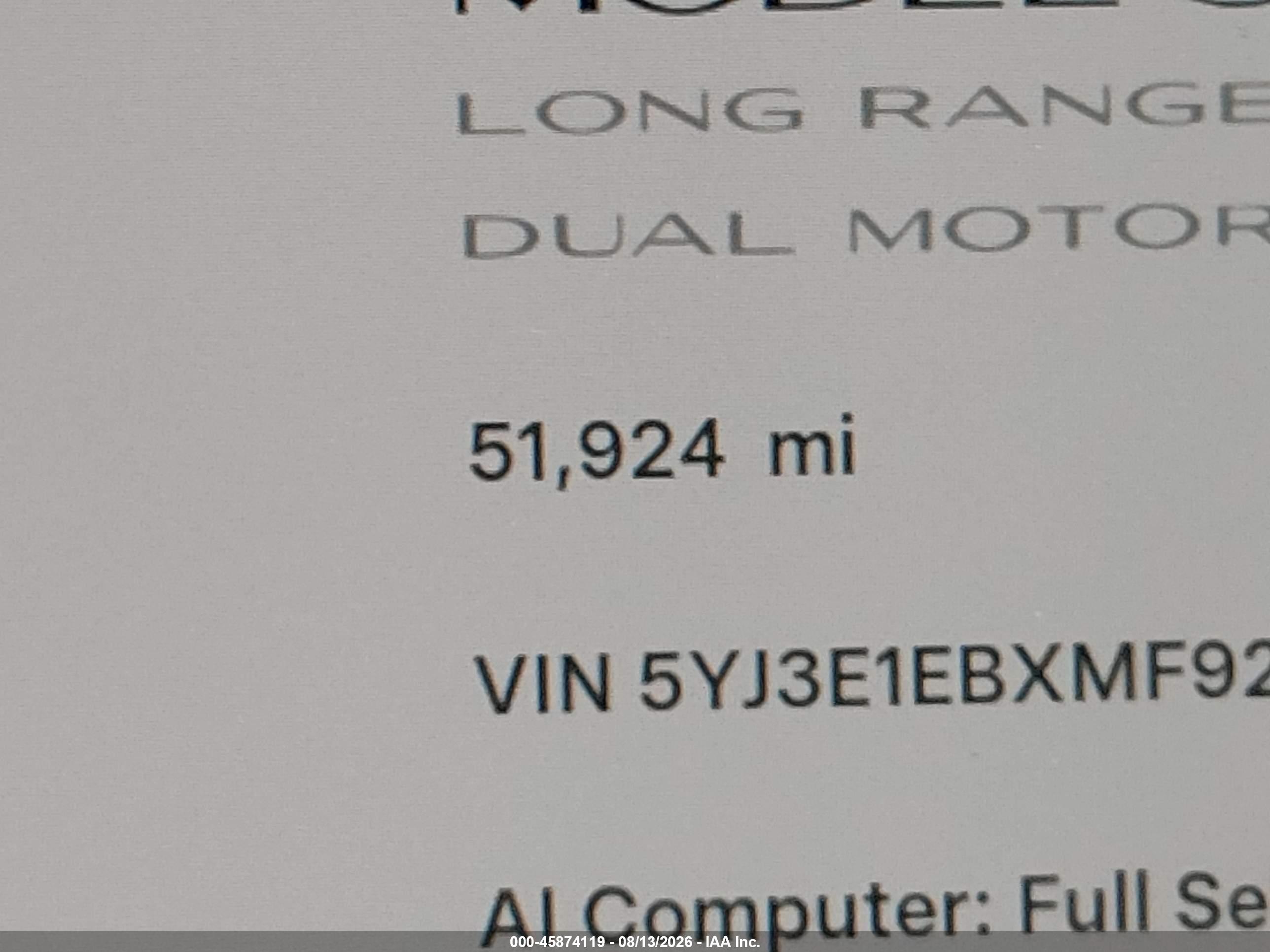 2021 TESLA MODEL 3