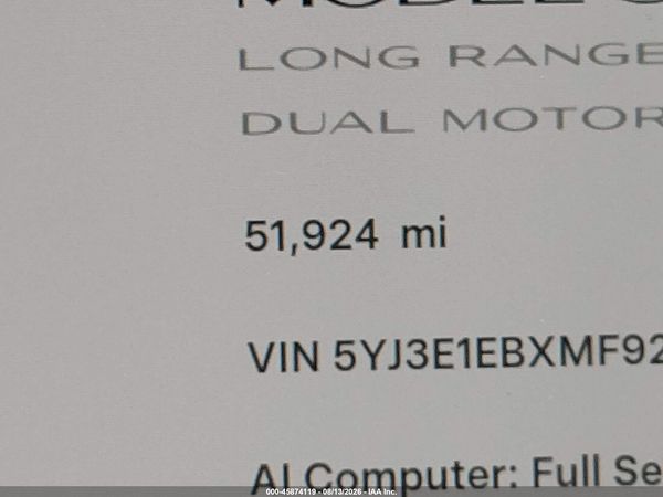 2021 TESLA MODEL 3