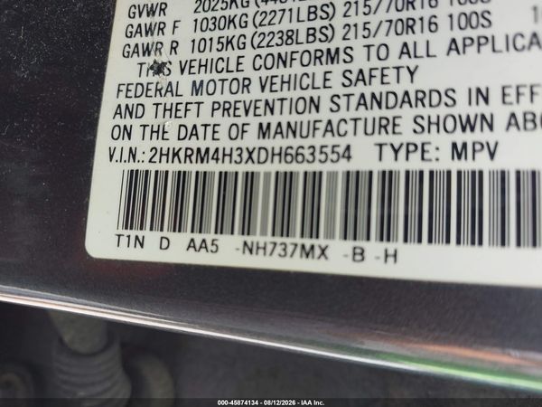2013 HONDA CR-V LX