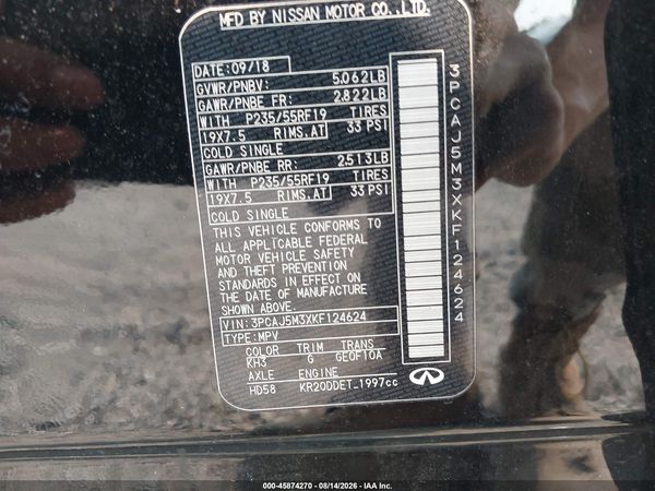 2019 INFINITI QX50 LUXE