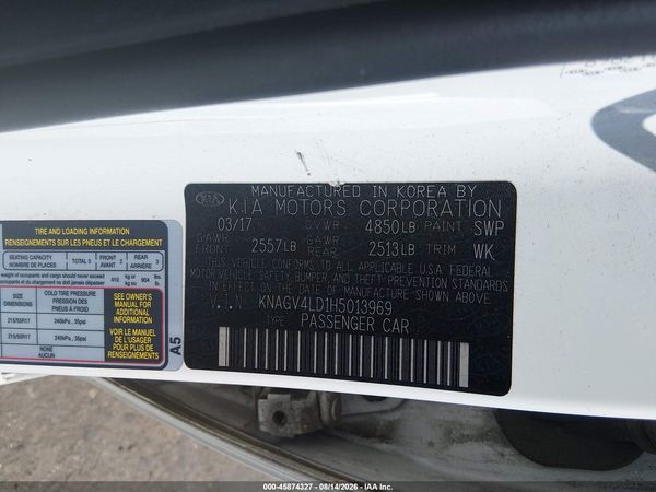 2017 KIA OPTIMA PLUG-IN HYBRID EX