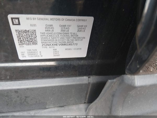 2021 CHEVROLET EQUINOX FWD LS — I9
