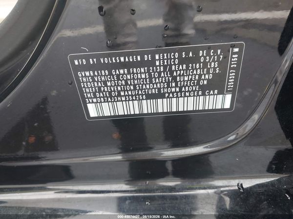 2017 VOLKSWAGEN JETTA 1.4T SE — I9