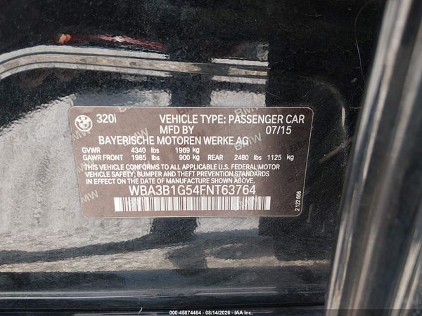 2015 BMW 320I SA