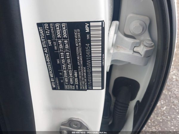 2021 MERCEDES-BENZ GLB 250 4MATIC