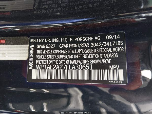 2015 PORSCHE CAYENNE DIESEL