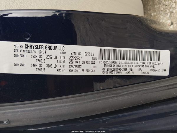 2015 DODGE GRAND CARAVAN AMERICAN VALUE PKG