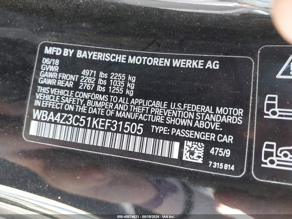 2019 BMW 430I XDRIVE