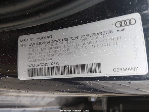 2018 AUDI A6 3.0T PREMIUM/3.0T SPORT