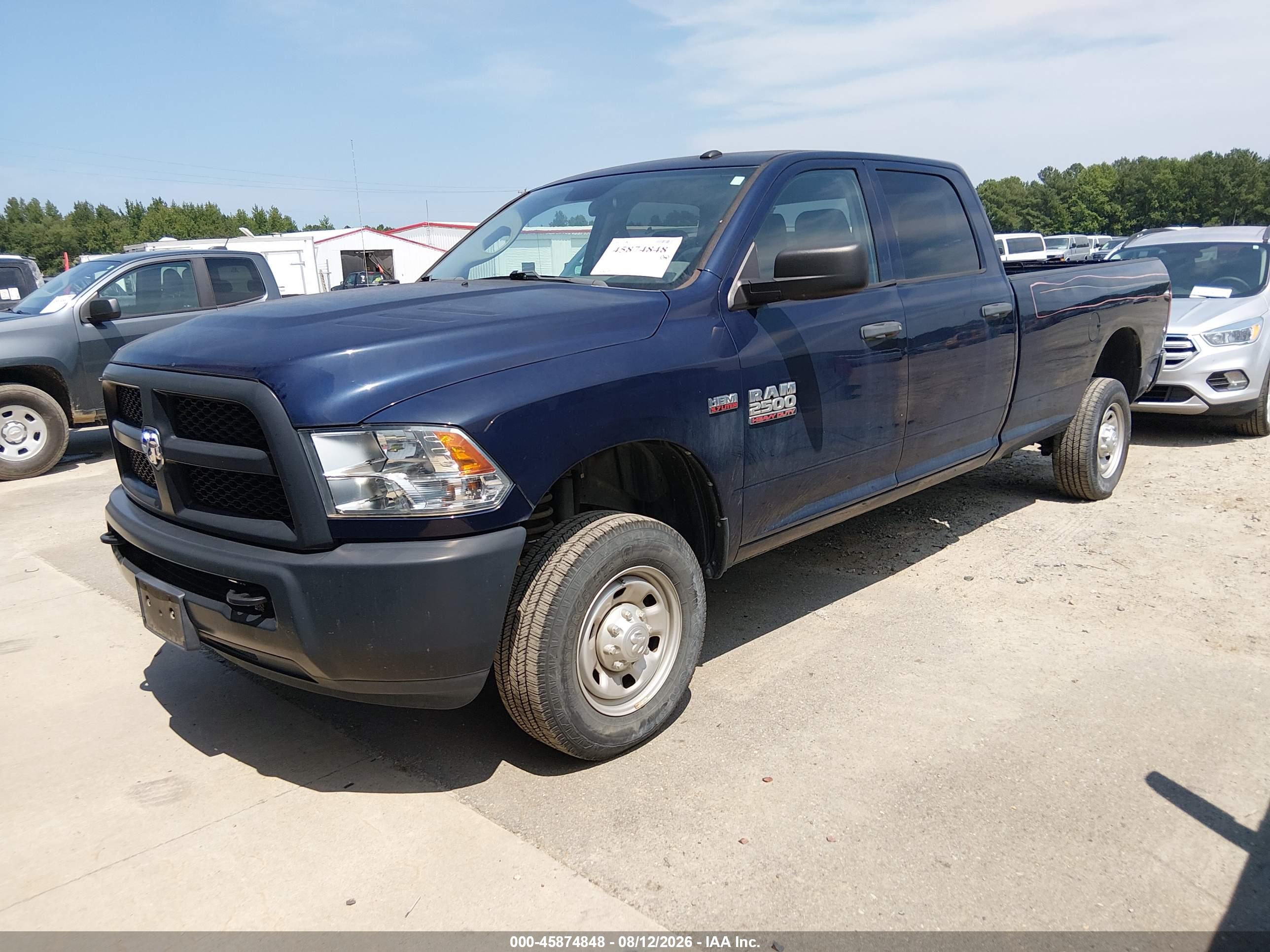 2018 RAM 2500 TRADESMAN  4X4 8' BOX — I2