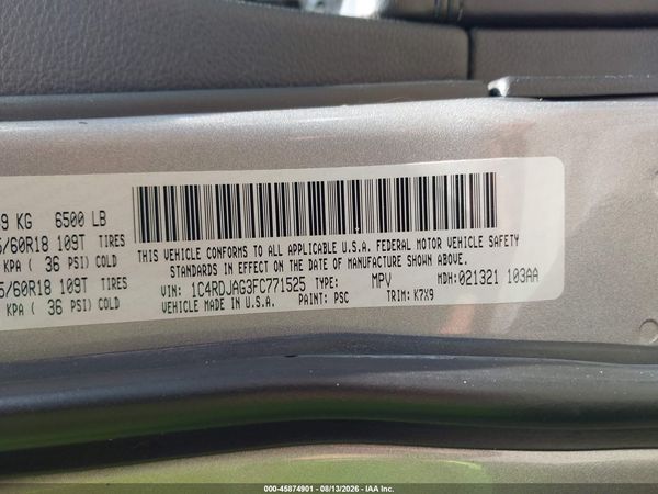 2015 DODGE DURANGO SXT