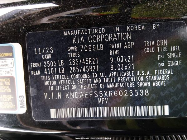 2024 KIA EV9 GT-LINE