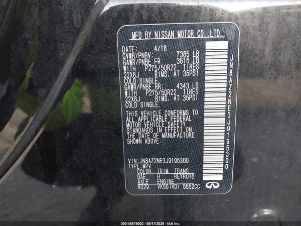 2018 INFINITI QX80