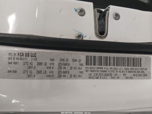 2018 JEEP CHEROKEE LATITUDE 4X4