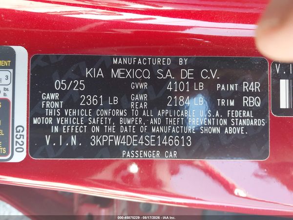 2025 KIA K4 GT-LINE