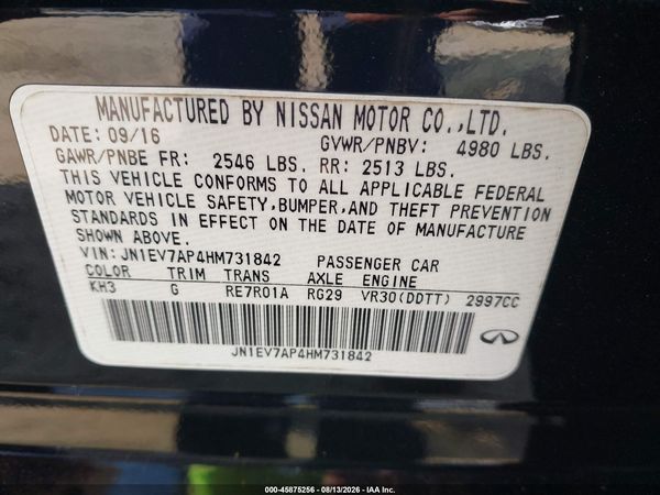2017 INFINITI Q50 3.0T PREMIUM
