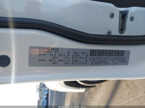 2020 JEEP COMPASS SPORT FWD