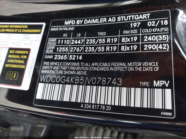 2018 MERCEDES-BENZ GLC 300 4MATIC