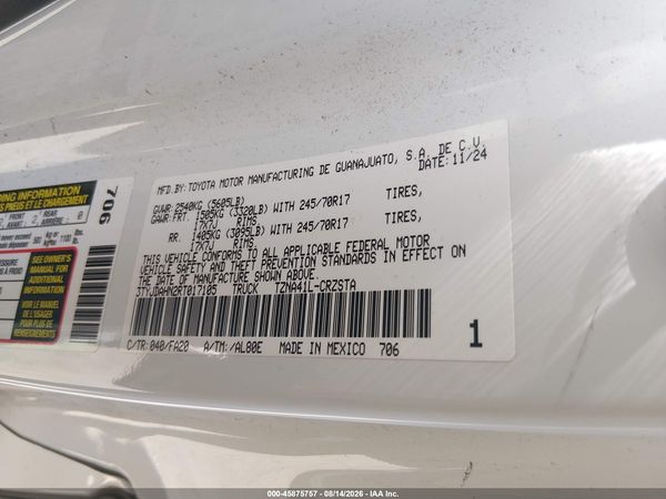 2024 TOYOTA TACOMA SR