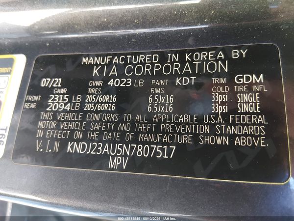 2022 KIA SOUL LX