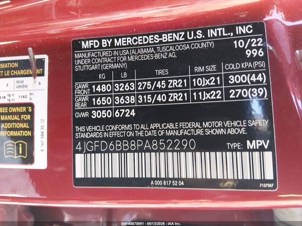 2023 MERCEDES-BENZ AMG GLE 53 COUPE 4MATIC