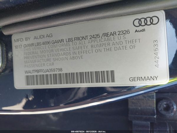 2018 AUDI A3 E-TRON