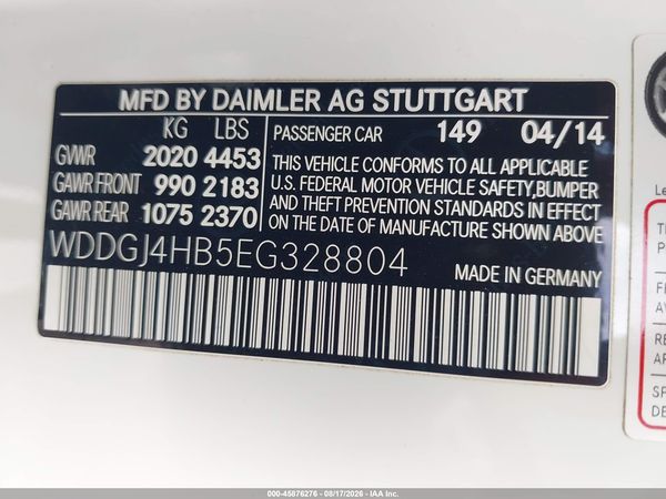 2014 MERCEDES-BENZ C 250 C250