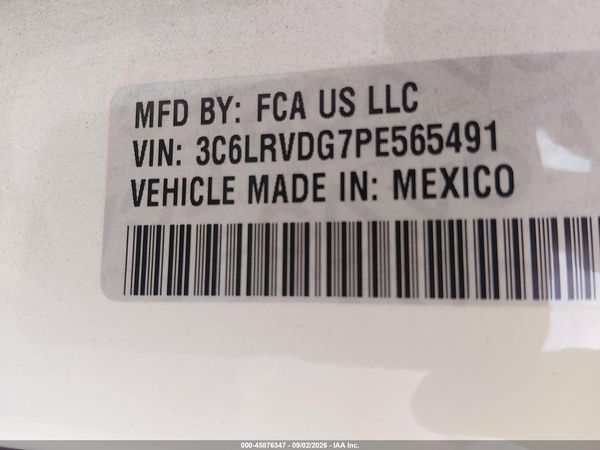 2023 RAM PROMASTER 2500 HIGH ROOF 159 WB