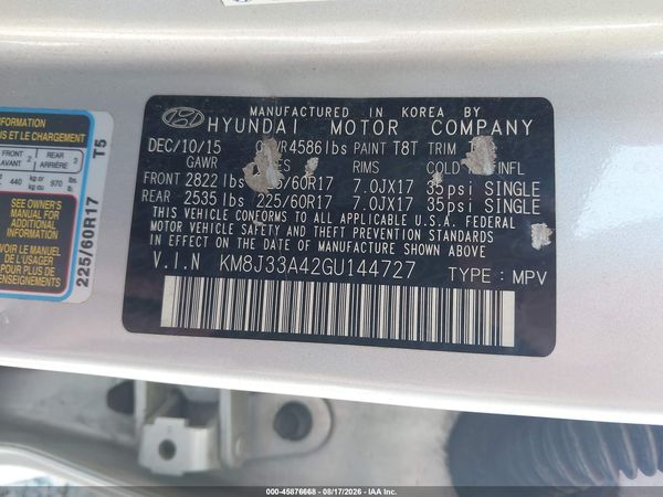 2016 HYUNDAI TUCSON SE
