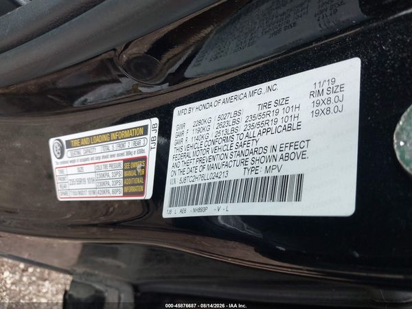 2020 ACURA RDX ADVANCE PACKAGE