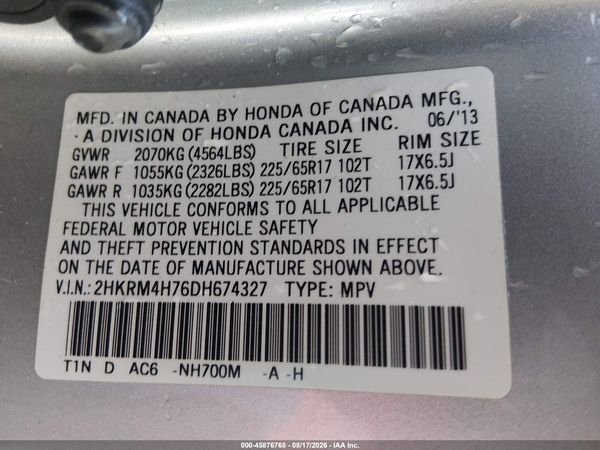 2013 HONDA CR-V EX-L