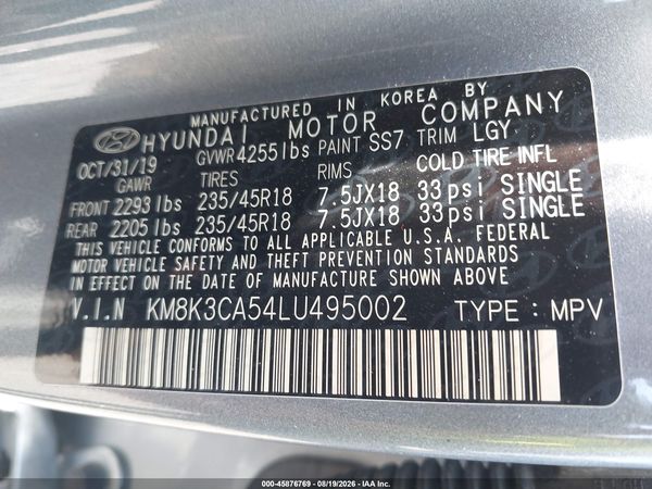 2020 HYUNDAI KONA LIMITED