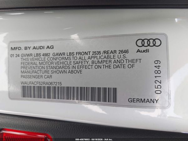 2024 AUDI A5 SPORTBACK