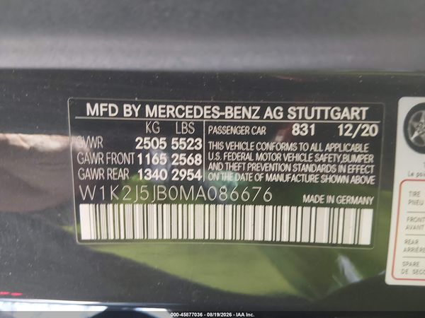 2021 MERCEDES-BENZ CLS 450 CLS450