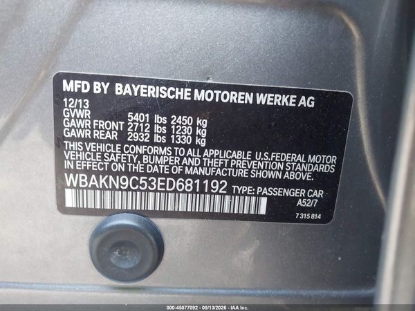 2014 BMW 550I