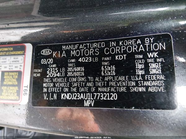 2020 KIA SOUL S