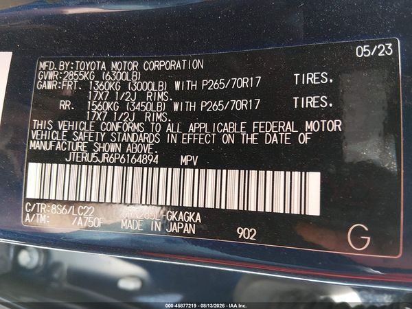 2023 TOYOTA 4RUNNER TRD OFF ROAD PREMIUM
