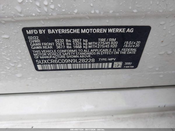 2022 BMW X5 XDRIVE40I