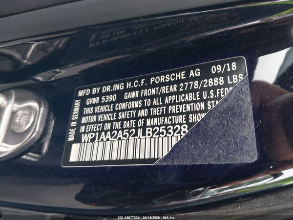 2018 PORSCHE MACAN