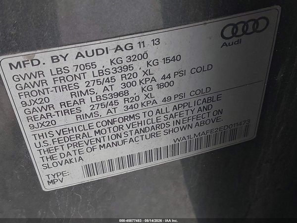 2014 AUDI Q7 3.0 TDI PREMIUM