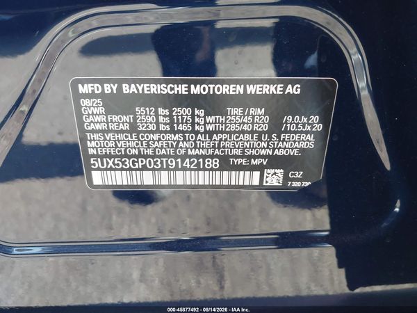 2026 BMW X3 30 XDRIVE