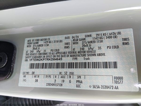 2024 FORD F-150 STX